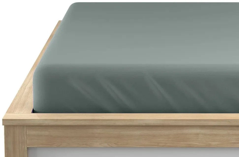 Jersey lepedő szürkészöld 180 x 200 cm