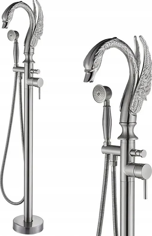 Kádtöltő csaptelep szabadonálló Old Retro Acél IX