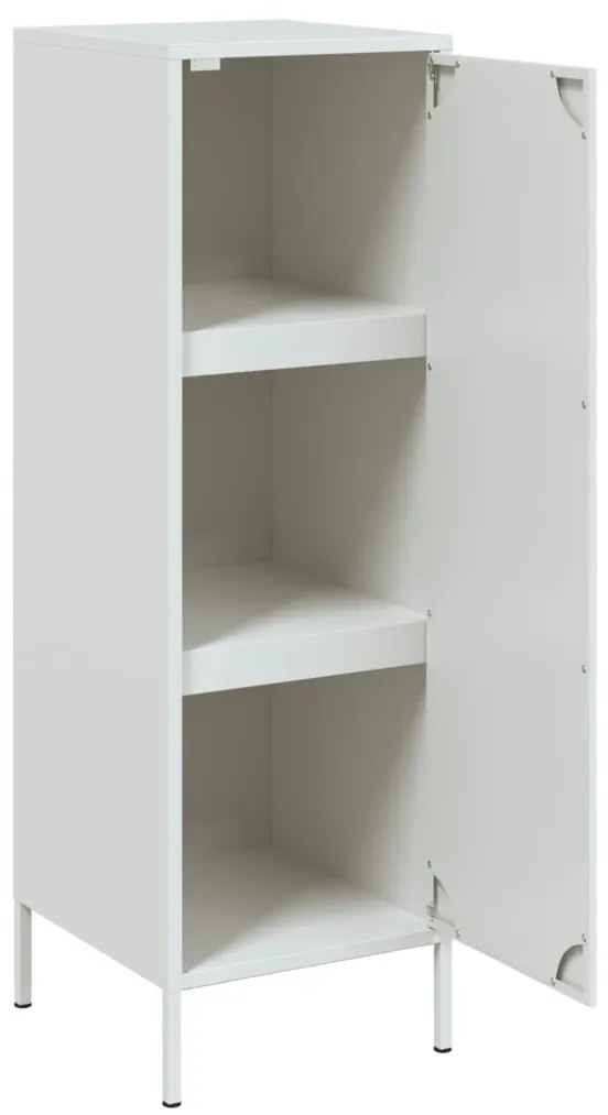 fehér acél magasszekrény 36 x 39 x 113 cm