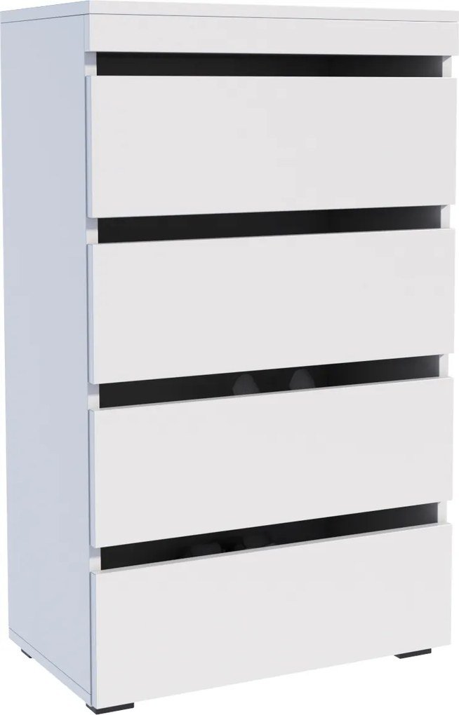 Cipősszekrény Figaro fehér 60cm cipőspolc nagy gardrób előszoba