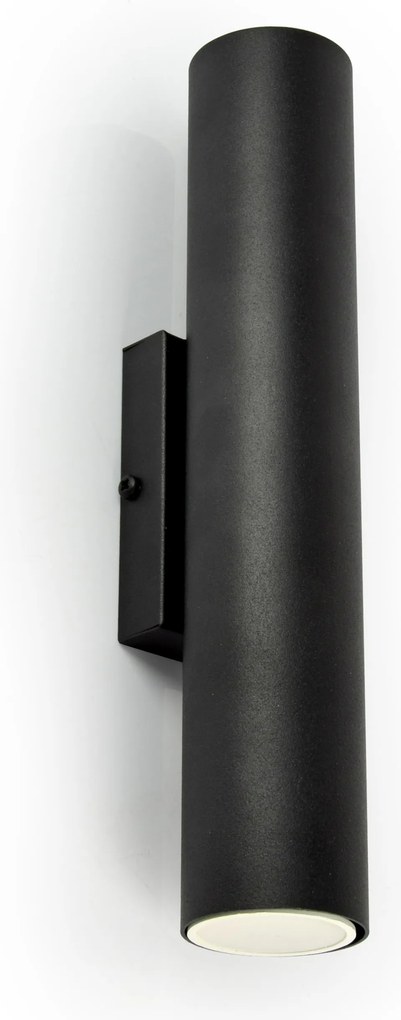 Fali lámpa Tuba Fekete szimpla Led GU10