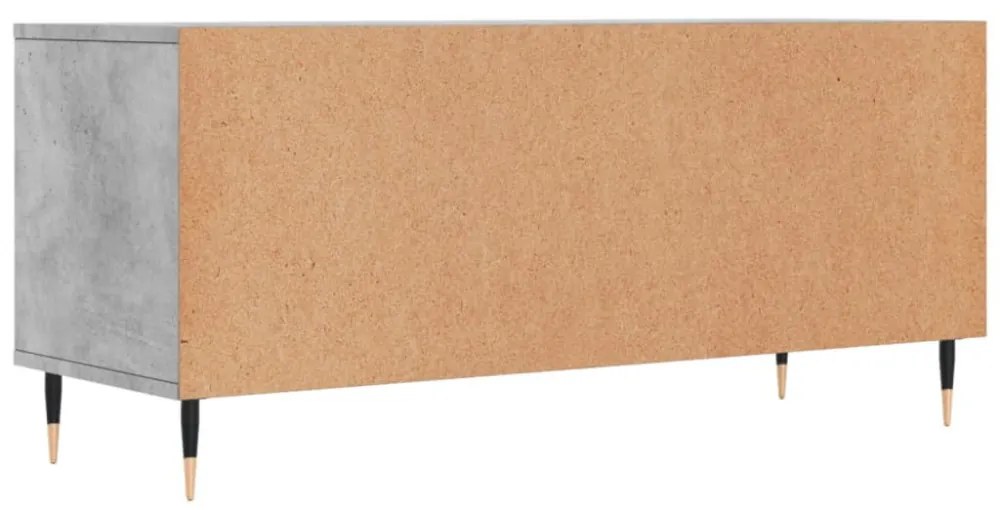 betonszürke szerelt fa TV-szekrény 100x34,5x44,5 cm