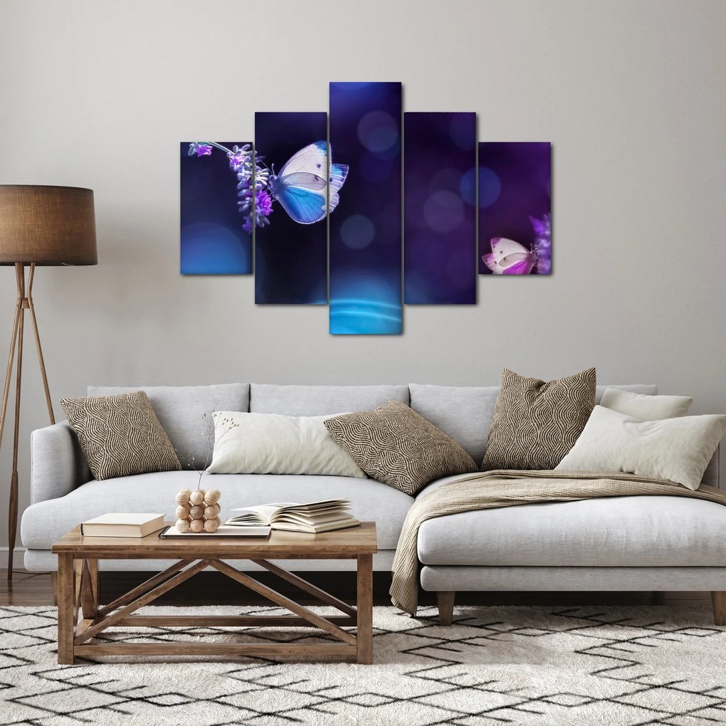 Kép - Pillangók a levendulán (150x105 cm)