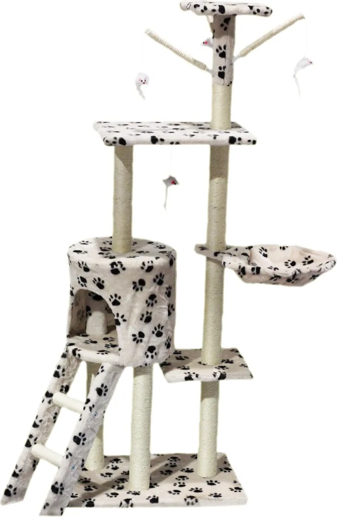 Kaparófa macskáknak Hawaj 138 cm tappancs minta