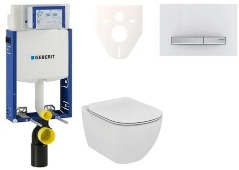 Fali WC szett Geberit befalazáshoz + Ideal Standard Tesi WC 110.302.00.5NE8
