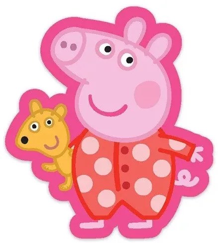 Peppa malac Sleep formapárna, díszpárna 31x34 cm