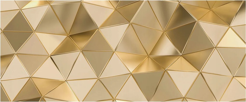 Dekoratív Fotótapéta Furnér Flizelin Háromszög minták 250x104 Ragasztó