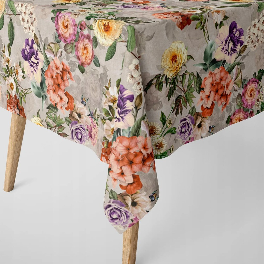 Gyönyörű Abrosz A Nappaliba, Színes Virágok 140X160