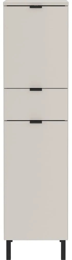 Krémszínű magas-keskeny fürdőszoba szekrény 30x120 cm Arcena – Germania