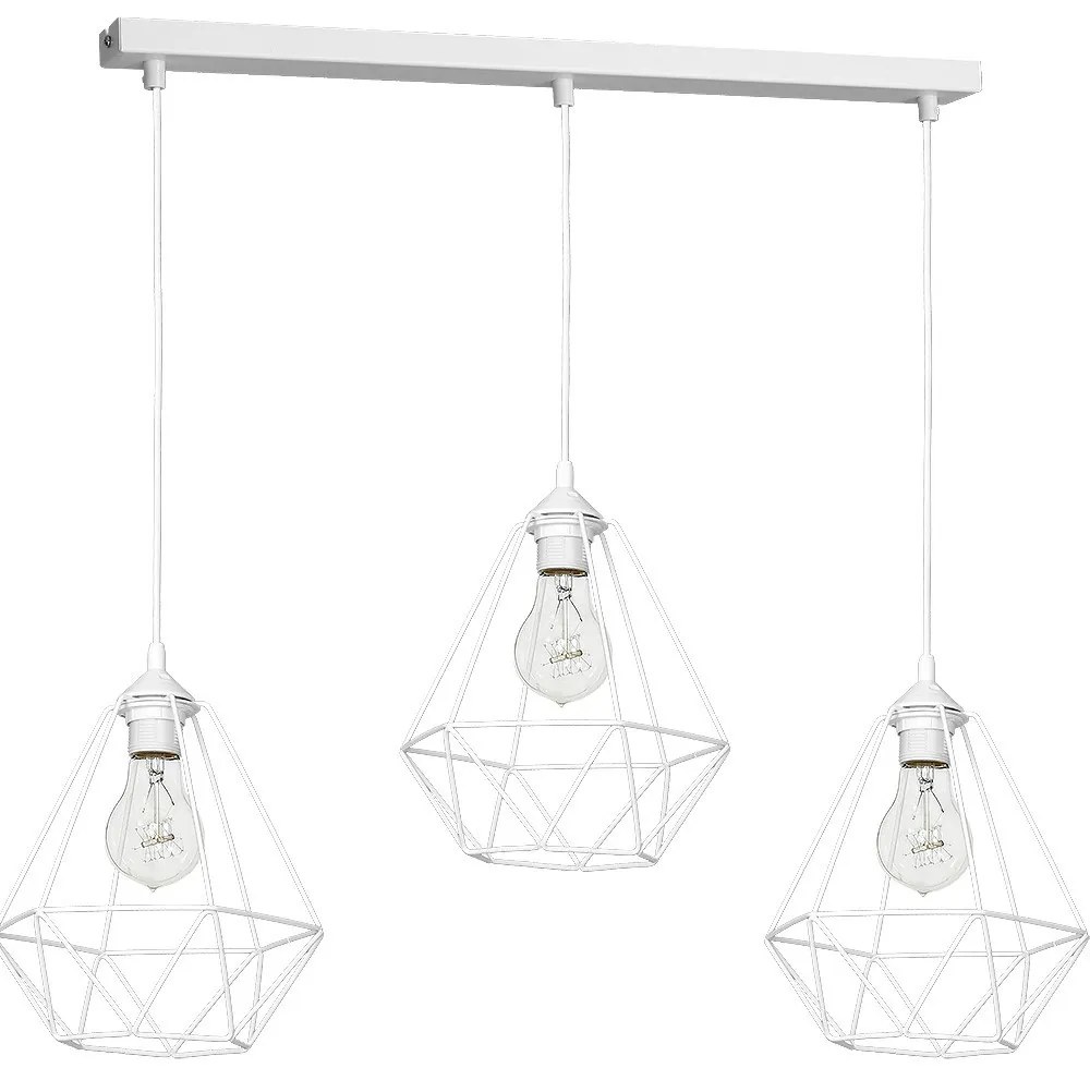 MILAGRO MLP7213 BASKET Többágú Függesztett Lámpa Fehér E27 IP20