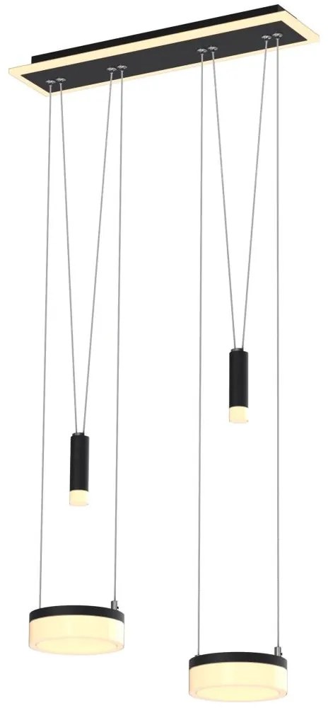 Wofi 6054-502 - LED Dimmelhető csillár zsinóron JESSE LED/21W/230V fekete