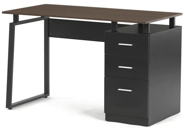 Irodai íróasztal 120×60 cm, melamin, dió OAK