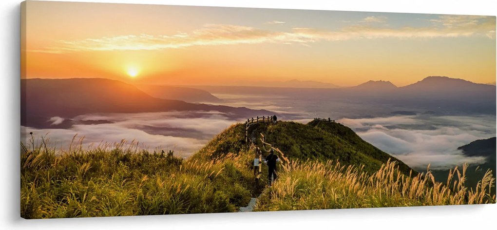 A hegy naplementekor képe (120x50 cm)