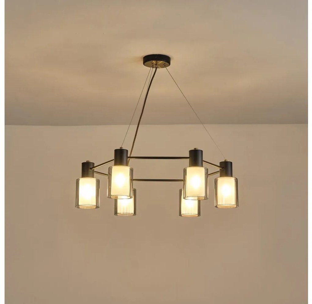 Csillár zsinóron 6xE14/15W/230V