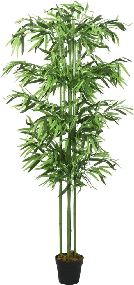 vidaXL zöld mű bambuszfa 240 levéllel 80 cm