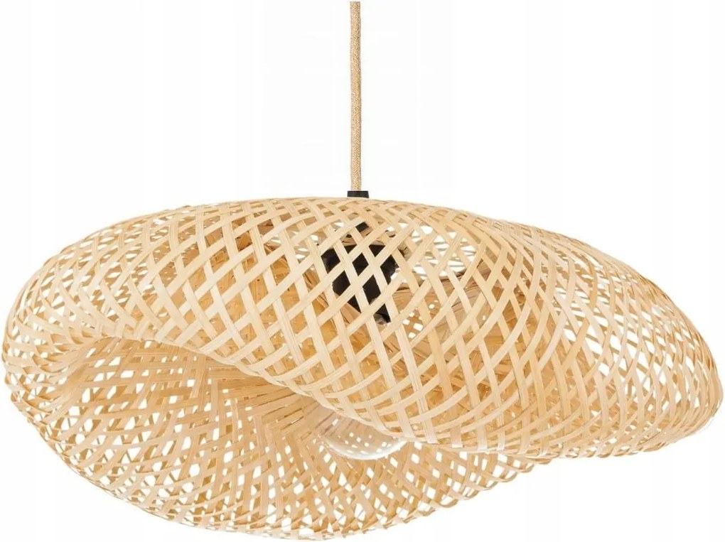 Boho bambusz függőlámpa Nusa 60cm Juta