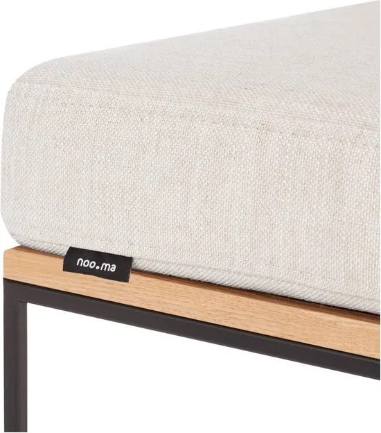 Bézs kárpitozott ülőke Feo – noo.ma