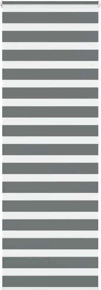 vidaXL zebrafüggönnyel sötét szürke szövetszélesség 85,9 cm poliészter