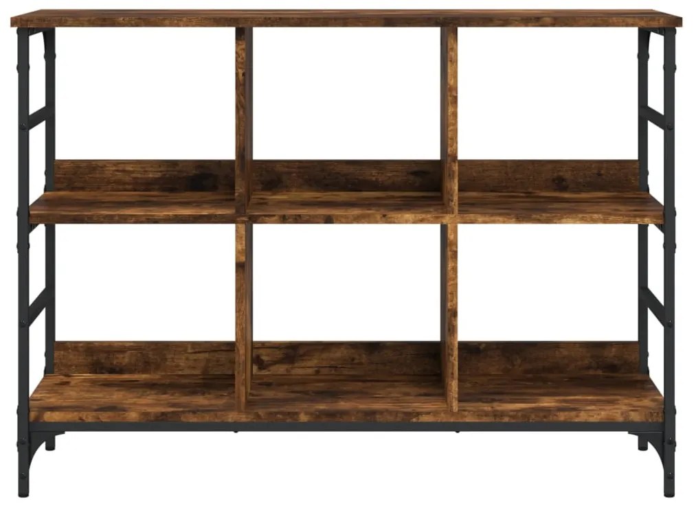 füstös tölgy színű szerelt fa tálalószekrény 102 x 32 x 73,5 cm