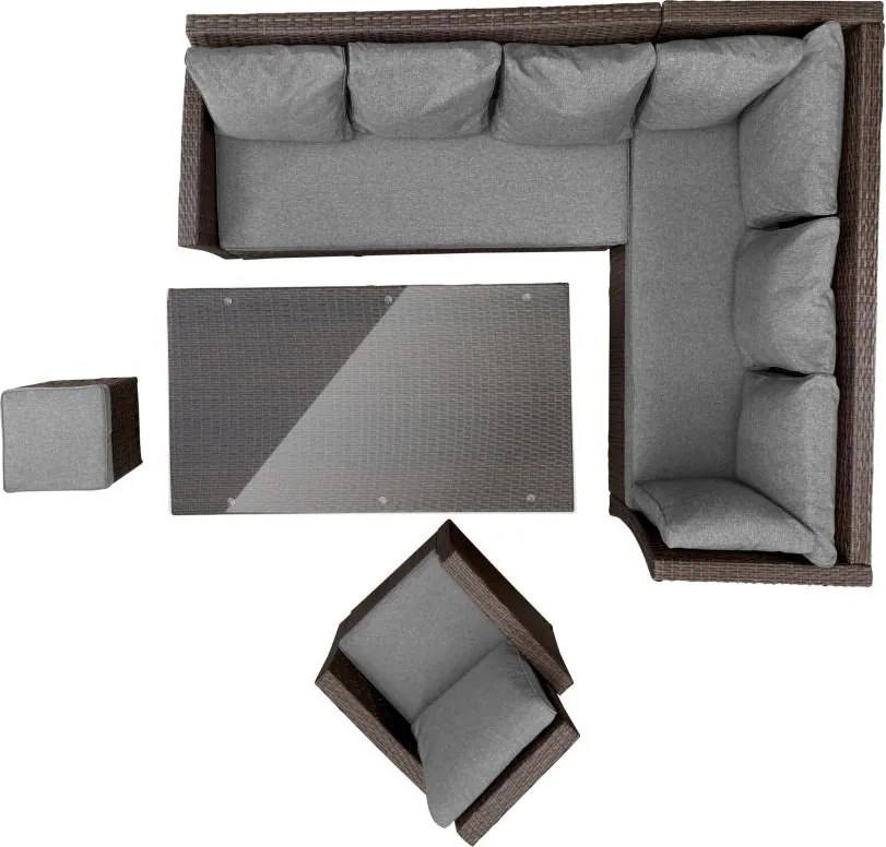 Avenberg FIRENZE Nagy, luxus kerti rattan szett