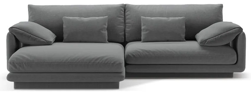Sötétszürke sarokkanapé (bal oldali) Torino – Micadoni Home