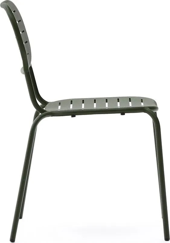 Sötétzöld fém kerti szék Brai – Kave Home