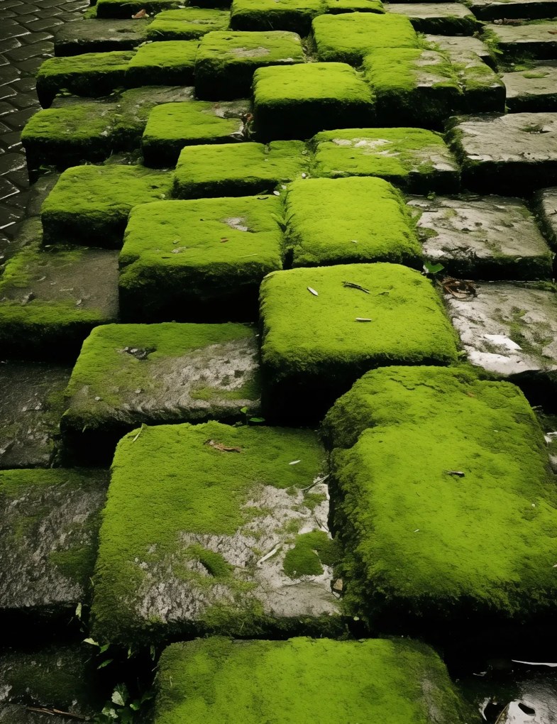 Poszter 50x65cm Zöld Mozaik