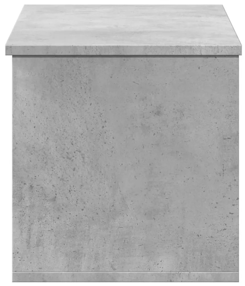 betonszürke szerelt fa tárolóláda 90 x 35 x 35 cm