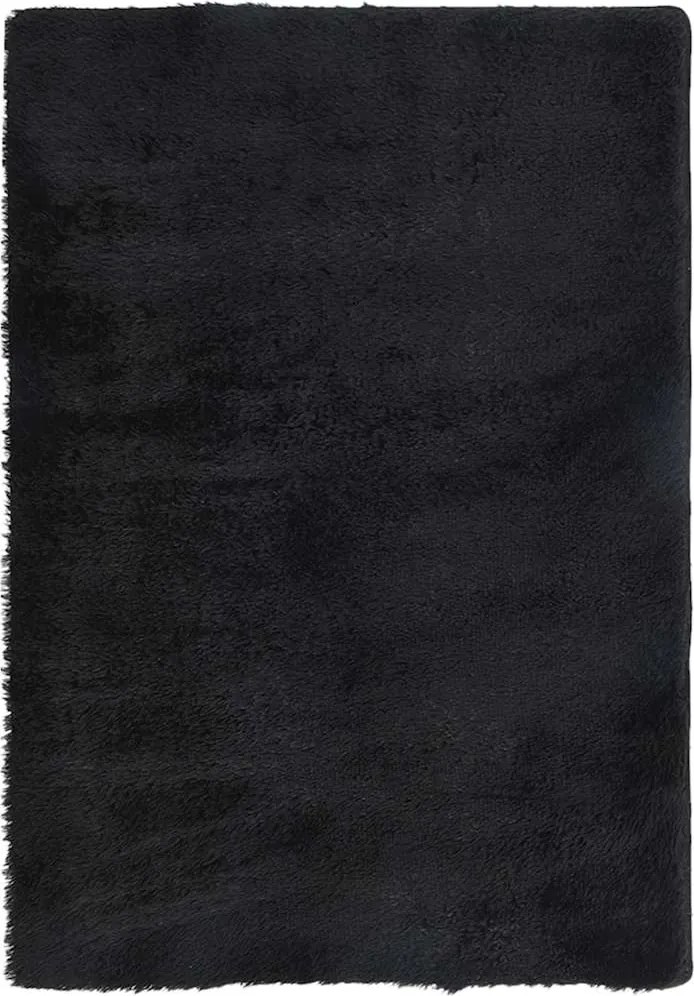 vidaXL fekete hosszú szálú NAVARRA bozontos szőnyeg 200x290 cm