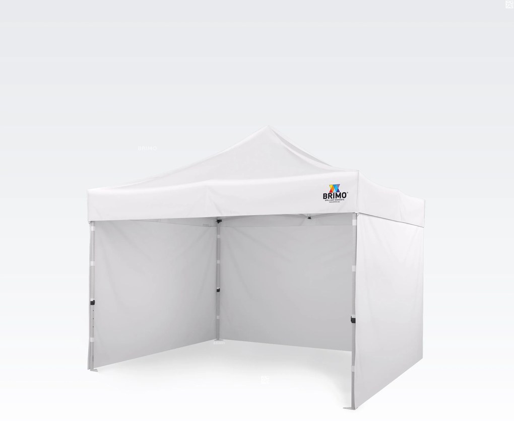 Szerelhető sátor 3x3m Ünnepségekre: Vízálló Védelem és Villámgyors Összecsukás - plusz 3 oldalfal - Fehér
