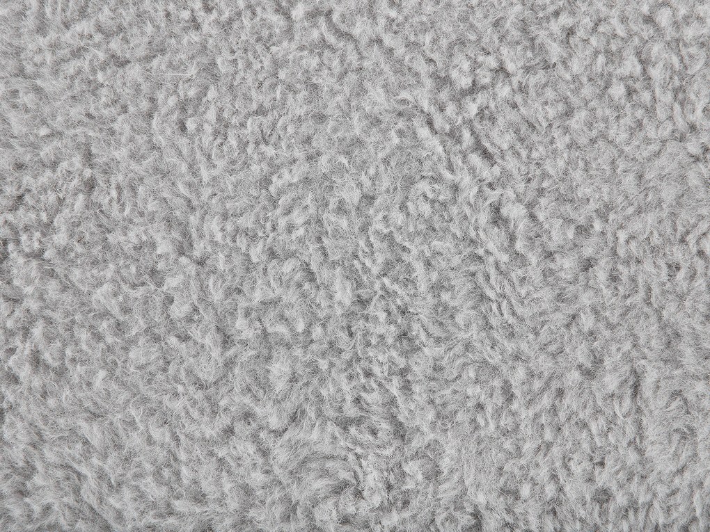 Szürke szövet állatos puff 61 x 36 cm LAMB Beliani