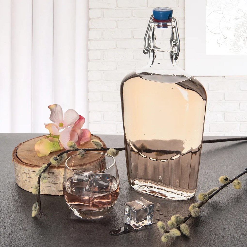 Bianco üvegpalack csatos kupakkal 0,5 l