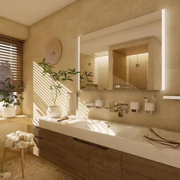 NIMCO ZP 11003VX - LED Fürdőszobai tükör háttérvilágítással 3000-6500K 70x80 cm IP44