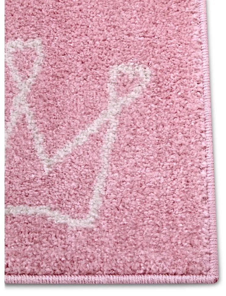 Rózsaszín gyerek szőnyeg 120x170 cm Crowns – Hanse Home