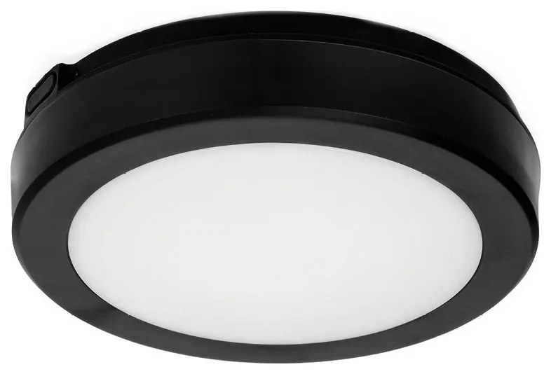 LED Fürdőszobai mennyezeti lámpa érzékelővel NAIROS LED/12W/230V IP65 fekete + távirányító