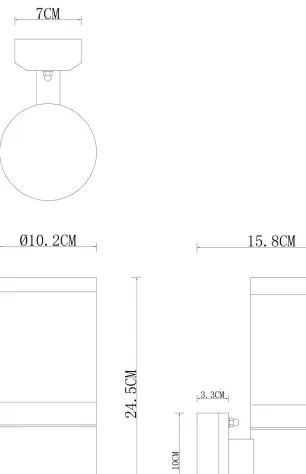 Globo 32014BS - Kültéri fali lámpa XELOO 1xE27/60W/230V IP44