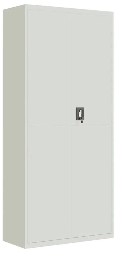 világosszürke acél irattartó szekrény 90x40x240 cm