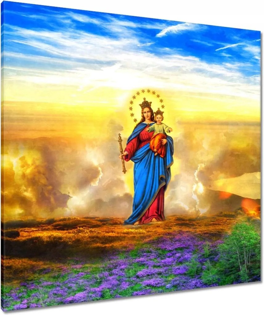 Vászonkép 90x90 Segítő Szűzanya