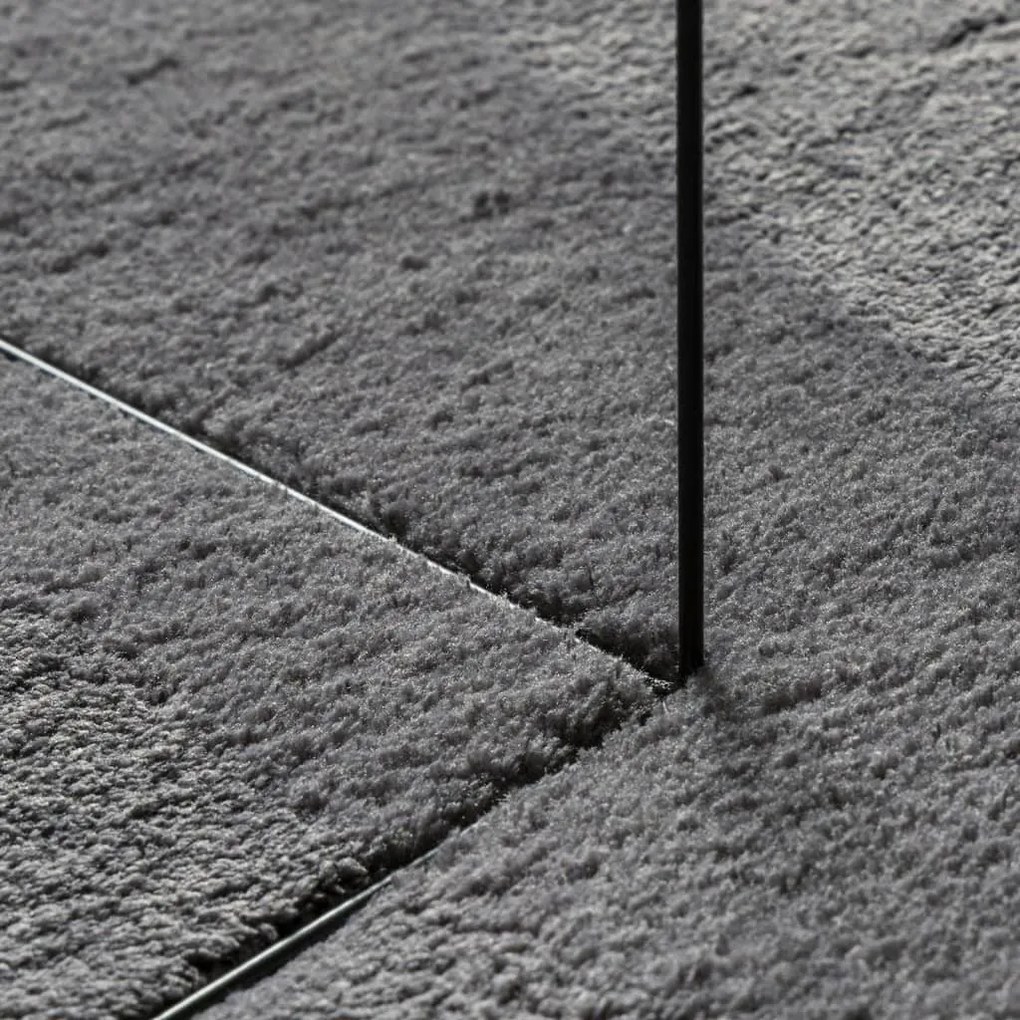 HUARTE antracit rövid szálú puha és mosható szőnyeg 200x280 cm