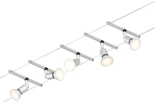 Paulmann 94442 - 5x GU5,3/10W SALT spotlámpa, matt króm, 230V