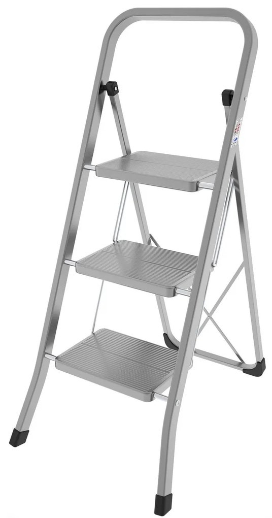 STABILO acél lépcső, 3 fokos, 3 lépcsőfok