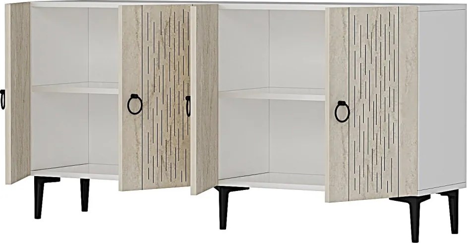 Rain 150 - White, Travertine