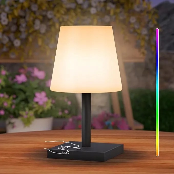 Vezeték nélküli Led asztali lámpa fényerőszabályzóval, érintőképernyős Postlucky