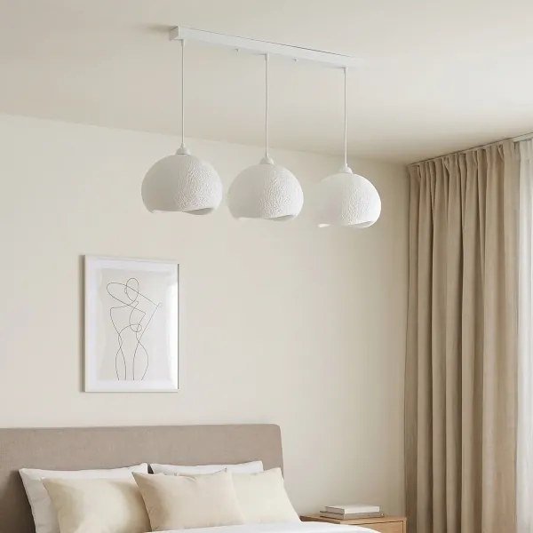 Brilagi - WABI SABI kábeles csillár 3xE27/40W/230V, fehér