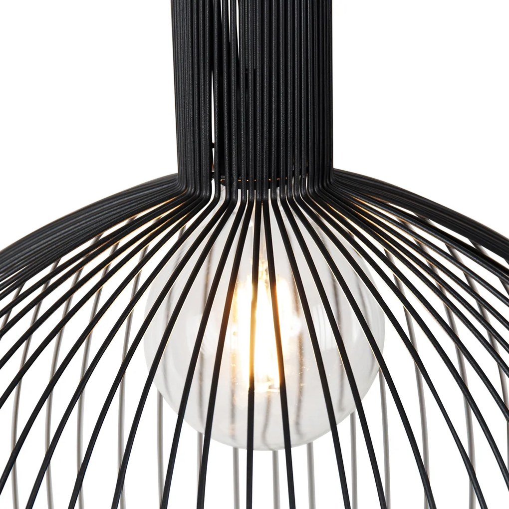 Okos kerek lámpa fekete 50 cm, Wifivel, G95 - Dos