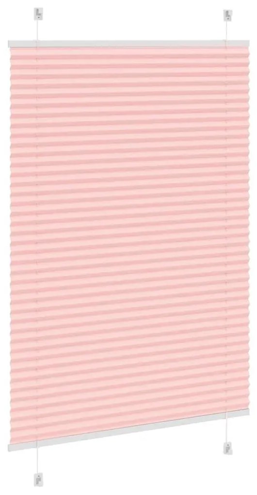 pliszírozott redőny rózsaszín 90x100 cm szövetszélesség 89,4 cm