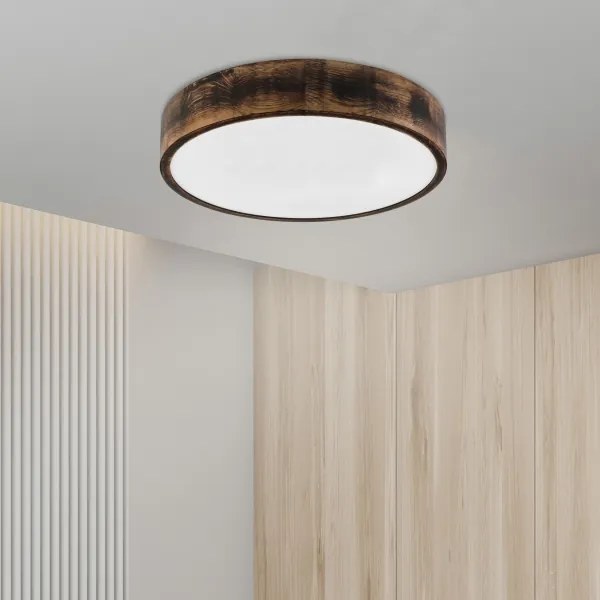 Brilagi - LED mennyezeti lámpa CARVALHO SMOKEY LED/36W/230V tölgy átm. 47,5 cm