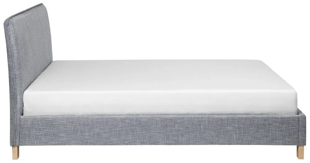 Franciaágy 160 cm SANCHEZ (ágyráccsal) (szürke). 1007521