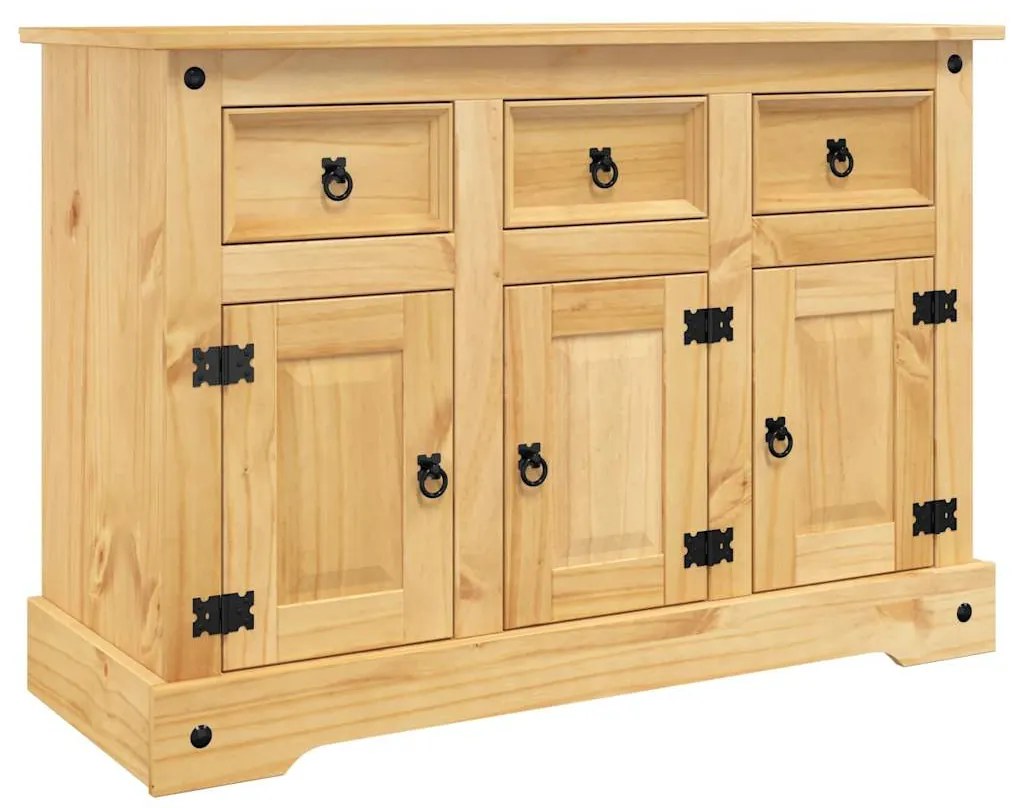 tömör mexikói fenyőfa Corona&quot; tálalószekrény 112 x 44 x 78 cm&quot;