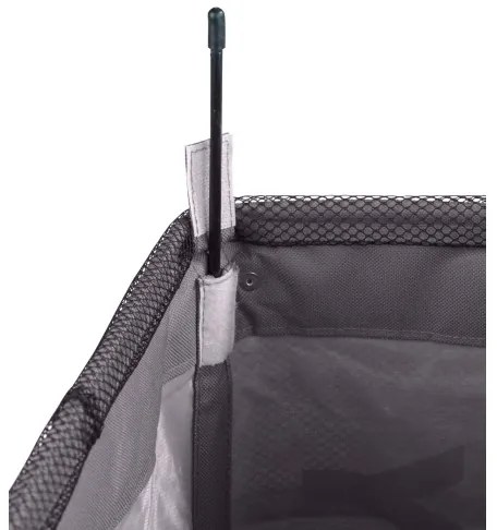 WENKO 3450112100 - Szennyeskosár QUADRO 40x60 cm szürke/fekete